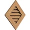 Ekena Millwork Diamond Gable Vent Functional, Western Red Cedar Gable Vent w/ 1" x 4" Flat Trim Frame, 24"W x 24"H GVWDI24X2401SFUWR - alternate 5